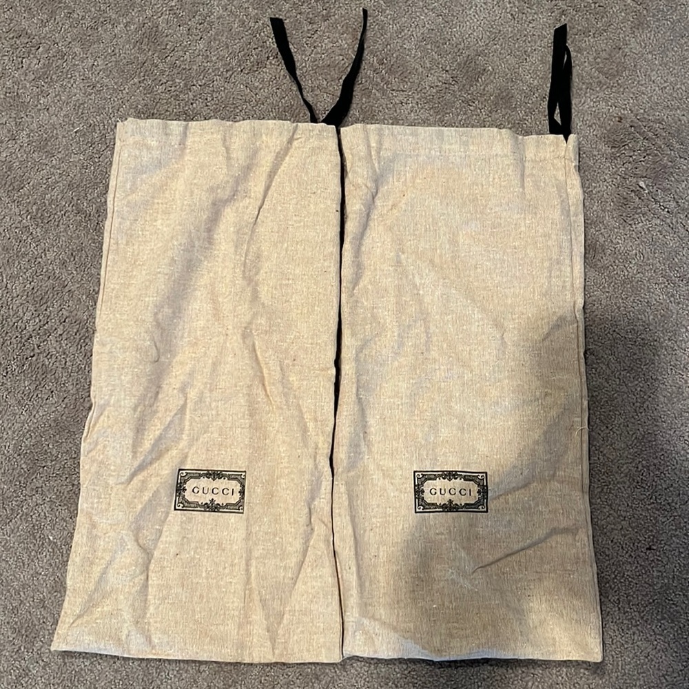 NEW tan Gucci shoe bags
